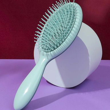 Cepillo para Cabello de Cojin Bicolor Verde