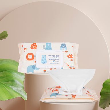 Toallas Humedas Para Bebe Serie Forest Family 80 Piezas