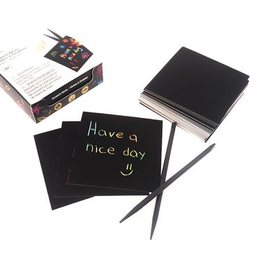 Notas para Raspar 50 Hojas Mediano Negro