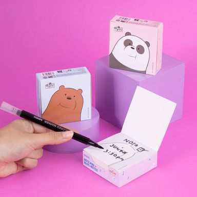 Post It de Notas 250 Hojas Polar Serie We Bare Bears