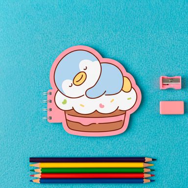 Cuaderno Argollado con Figuras en Relieve Serie Mini Family