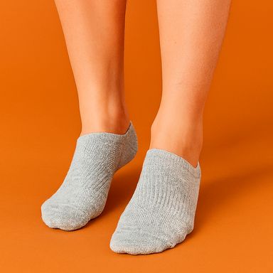 Medias para Hombre Deportivas Transpirables Lisos Grises 3 Pares