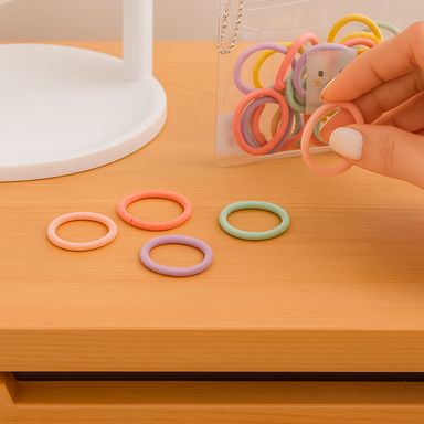Paquete de Ligas para el Cabello Mini Anillos 100 Piezas