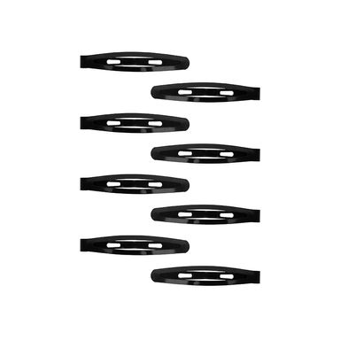 Set de Hebillas para el Cabello Negro 8 Pzas