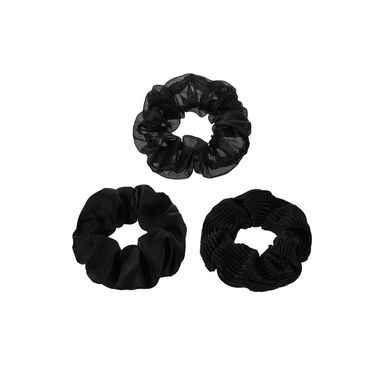 Set de Moñas para el Cabello Grandes Negro 3 Piezas