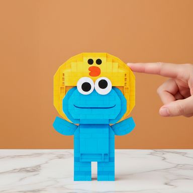 Bloques de Construcción Cookie Monster & Sally Serie Sesame Street