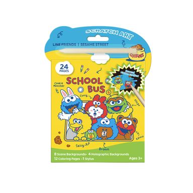 Set de Pintura para Rascar Serie Sesame Street