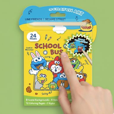 Set de Pintura para Rascar Serie Sesame Street