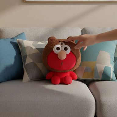 Peluche 10In Sentado Elmo Serie Sesame Street