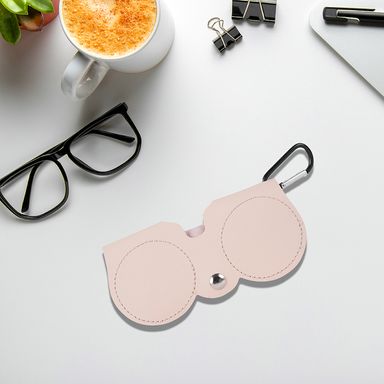 Estuche para Lentes Portátil Minimalista Rosa