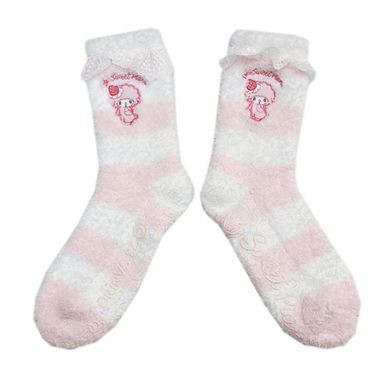 Medias Afelpadas de Rayas Serie Sanrio Rosa