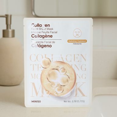 Mascarilla Facial Hidratante de Colágeno Serie Miniso