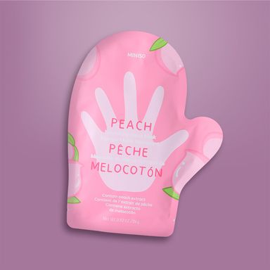 Mascarilla Hidratante para Manos de Melocotón Serie Miniso