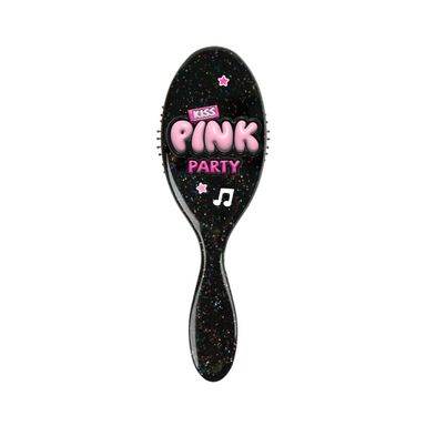 Cepillo para el Cabello Acolchado Serie Pink Party Negro Brillante