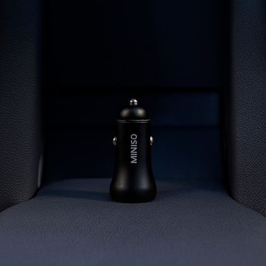 Cargador de Dos Salidas para Coche Usb y Tipo C Modelo U18 Negro