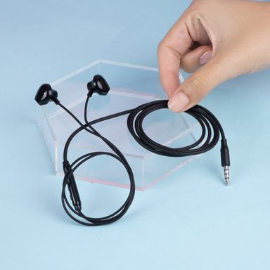 Audífonos con Control en Línea Serie Miniso Negro