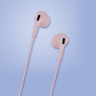 Audífonos con Cable 3.5 Mm Serie Miniso Rosa