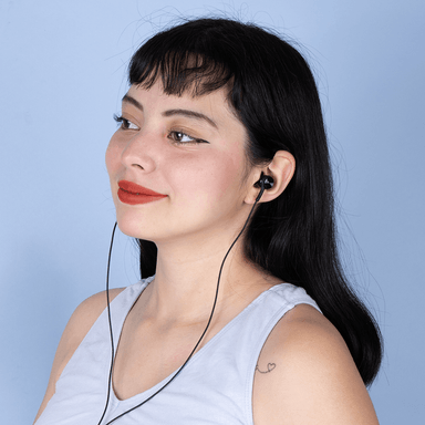 Audífonos Magnéticos de Cable Metal Serie Miniso Negro