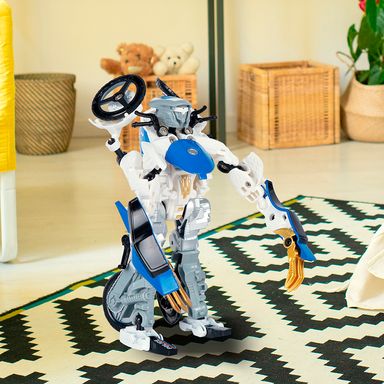 Juguete Transformable Ky80307L-2 Moto Policia