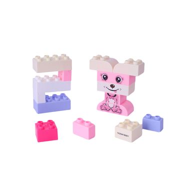 Bloques Caja Portatil Big Rosa Serie Miniso