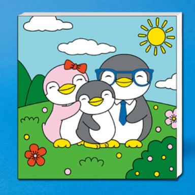 Kit de Pintura Familia de Pingüino Serie Mini Family