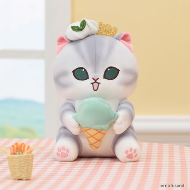 Peluche de Gato Serie Mofusand Ice Cream Verde