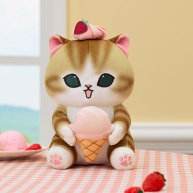 Peluche de Gato Serie Mofusand Ice Cream Rosa