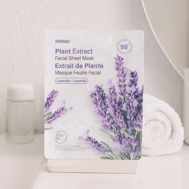 Mascarilla Facial Hidratante de Lavanda Serie Miniso