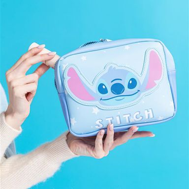 Cosmetiquera de Stitch Cuadrada Serie Disney Lilo & Stitch Azul
