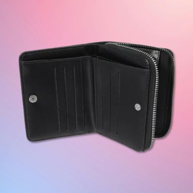 Cartera para Mujer con Asa Naranja Serie Future Classic Negro