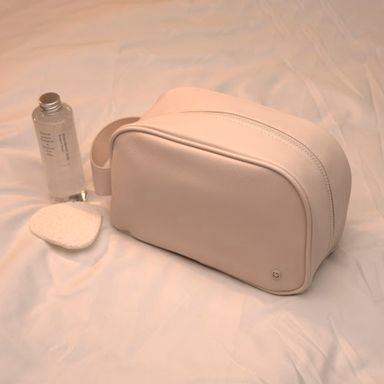 Cosmetiquera Basica con Asa Apricot Serie Miniso Morado Claro