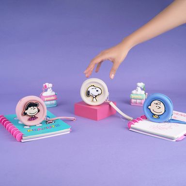 Monedero Redondo Snoopy Serie Snoopy Beige