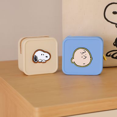 Monedero Cuadrado Snoopy Serie Snoopy Beige