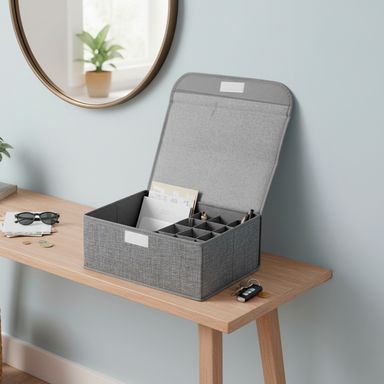 Organizador de Tela con 13 Espacios Serie Miniso Gris