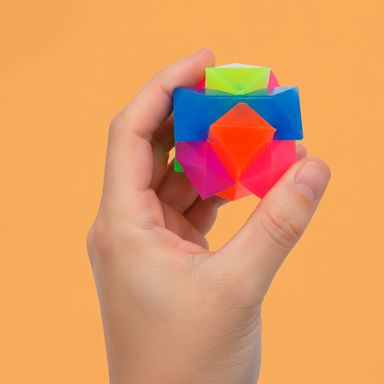 Pelota Elastica para Mascota con Luz y Textura Serie Miniso