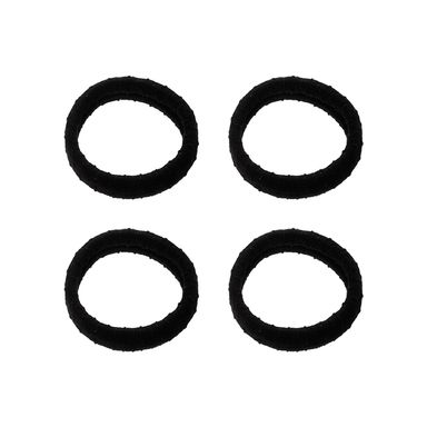 Set de Ligas Basicas para Cabello Serie Miniso Negro 4 Piezas