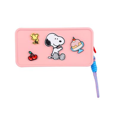 Cartuchera Cuadrada Snoopy Serie Snoopy Rosa