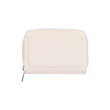 Cartera Mujer Zip Around Basica Serie Miniso Beige