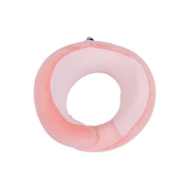 Almohada de Viaje para el Cuello Plegable y Gancho Rosa