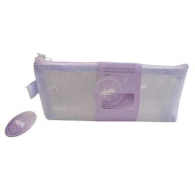 Cartuchera de Malla A6 Serie Miniso Morado Claro