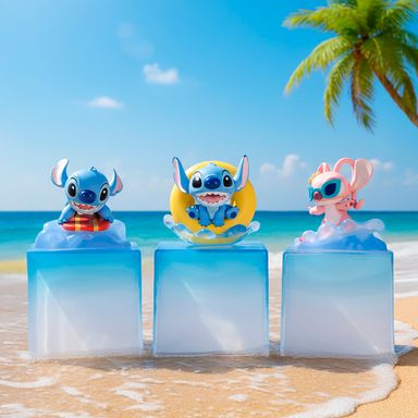 Caja Sorpresa Figura Stitch Fiesta de Verano Serie Lilo & Stitch