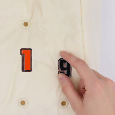 Set de Charm Decorativo Numeros 1 y 9 Serie Minidots Rojo y Negro