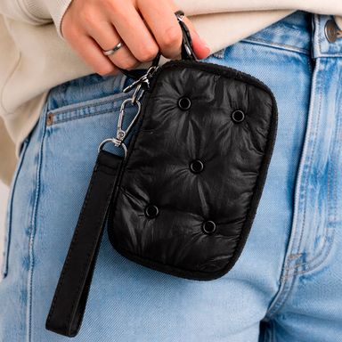 Cartera Mujer Serie Minidots Negra