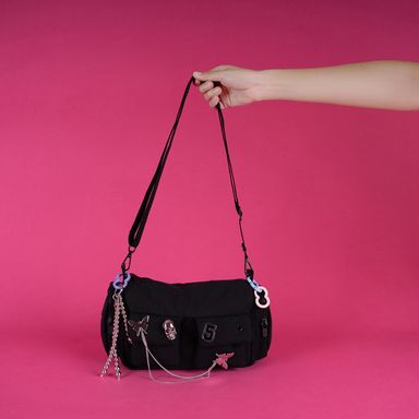 Bolso Grande Desmontable con Agujeros Serie Clean Fit Negro