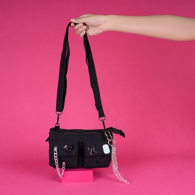 Bolso Grande Desmontable con Agujeros y Varias Capas Serie Clean Fit Negro