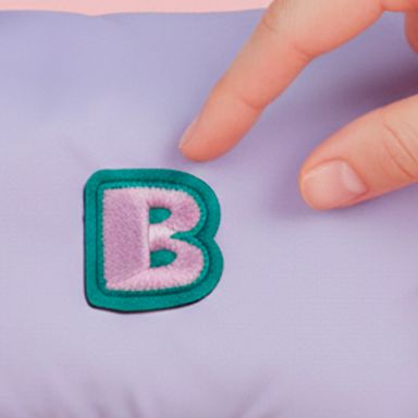 Set de Charm de Letras B F J N R Bordadas Serie Minidots