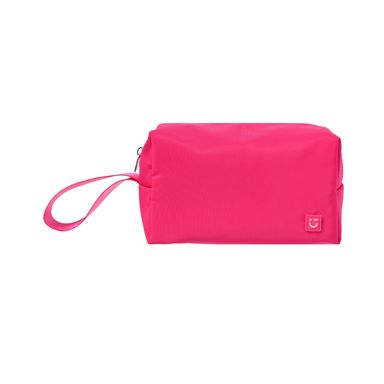 Cosmetiquera Basica con Correa Fucsia