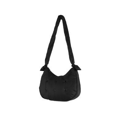 Bolso de Hombro Acolchada Serie Minidots Negro