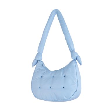 Bolso de Hombro Acolchada Serie Minidots Azul Cielo