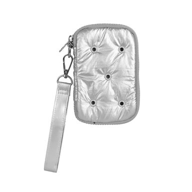 Cartera Mujer Serie Minidots Plateada